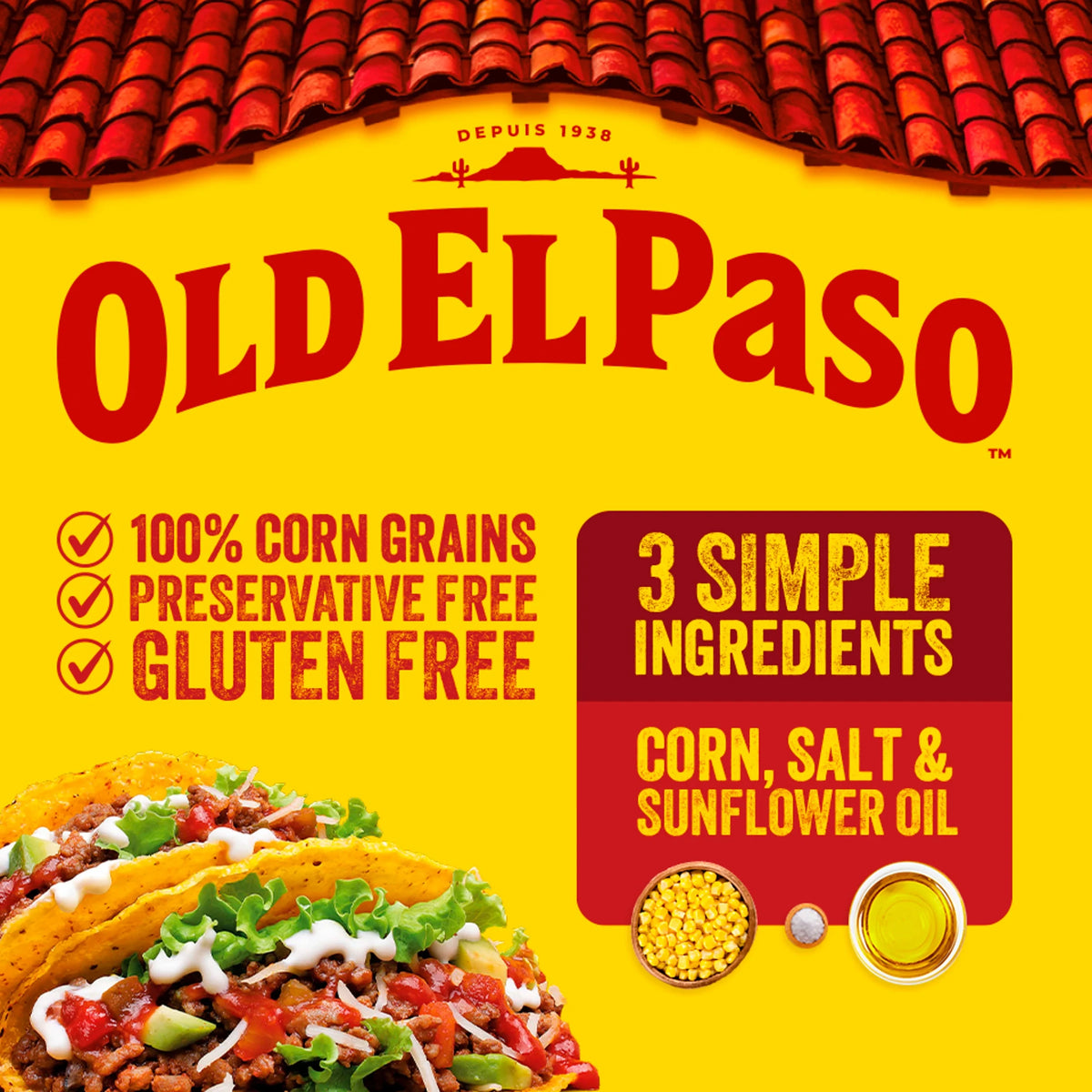 Old El Paso Crunchy 12 Taco Shells 135g — image 2