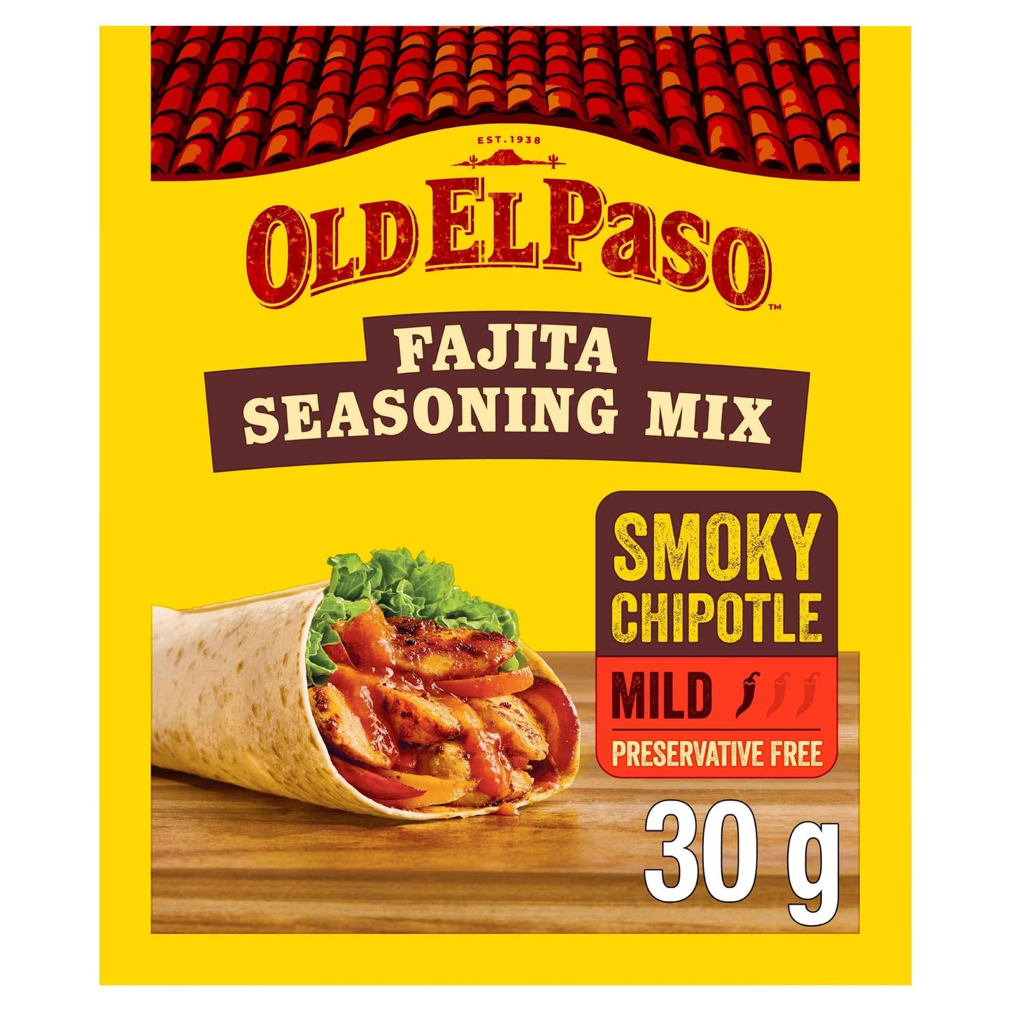 OLD EL Paso Smoky Chipotle Fajita Seasoning Mix 30g