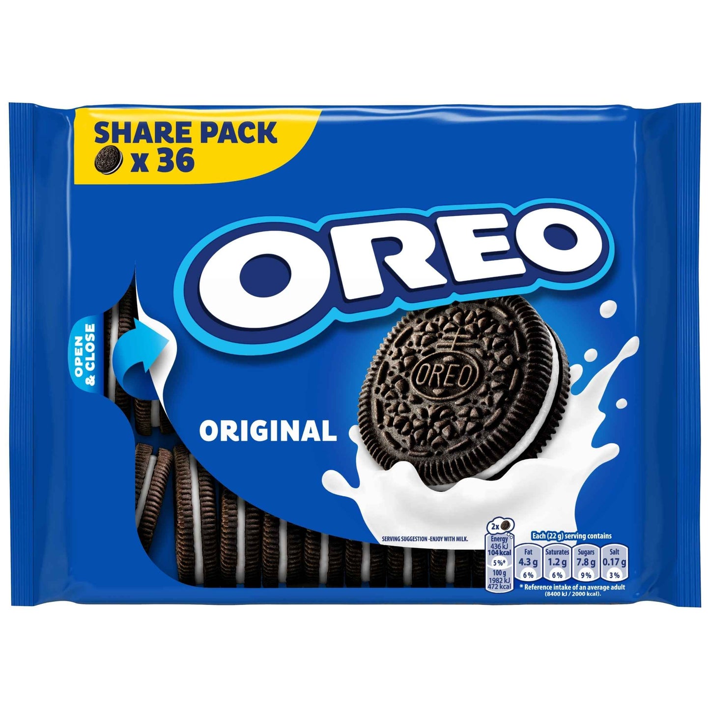 OREO Original Vanilla Flavour Filling Biscuits 396g