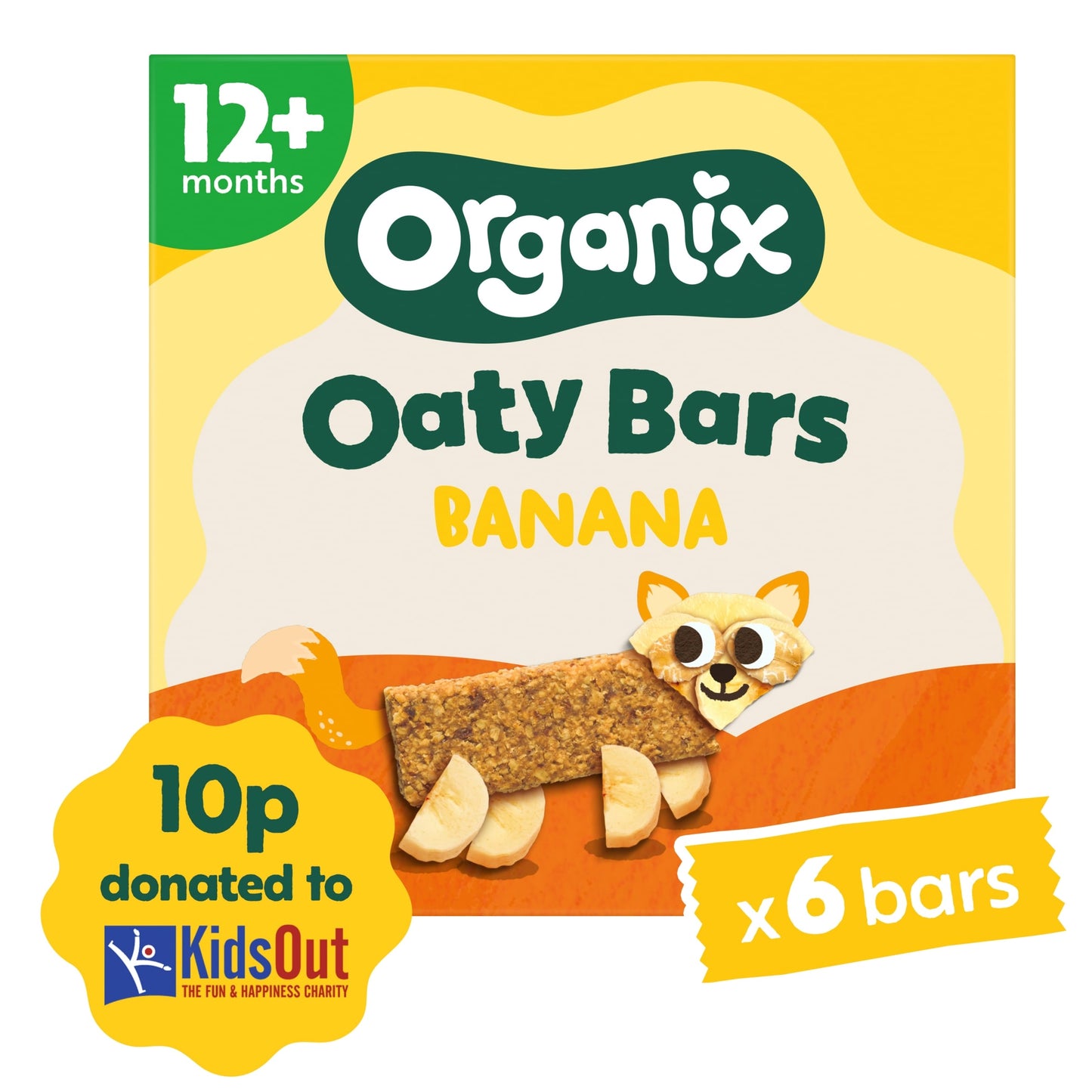 Organix Banana Soft Oaty Bars 6x23g — image 1