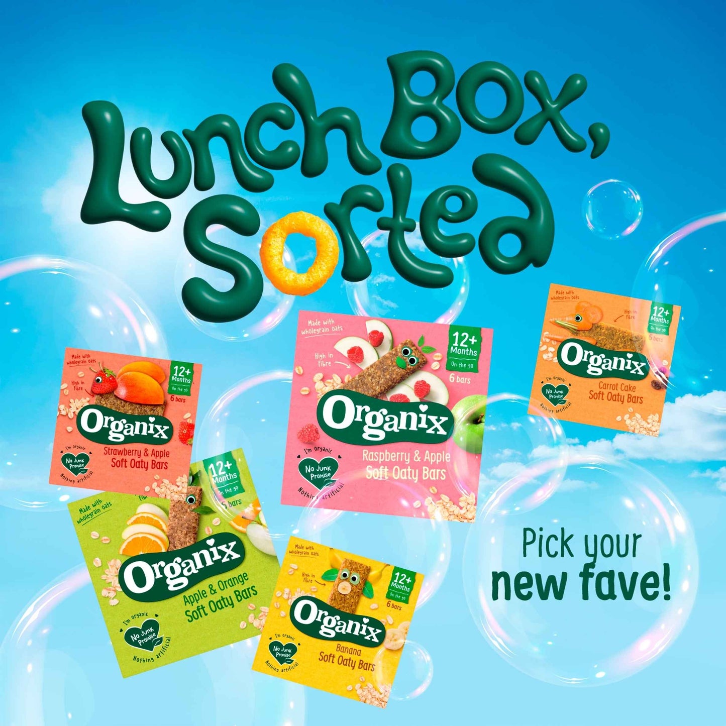 ORGANIX Strawberry & Apple Soft Oaty Bars 6x23g extra photo