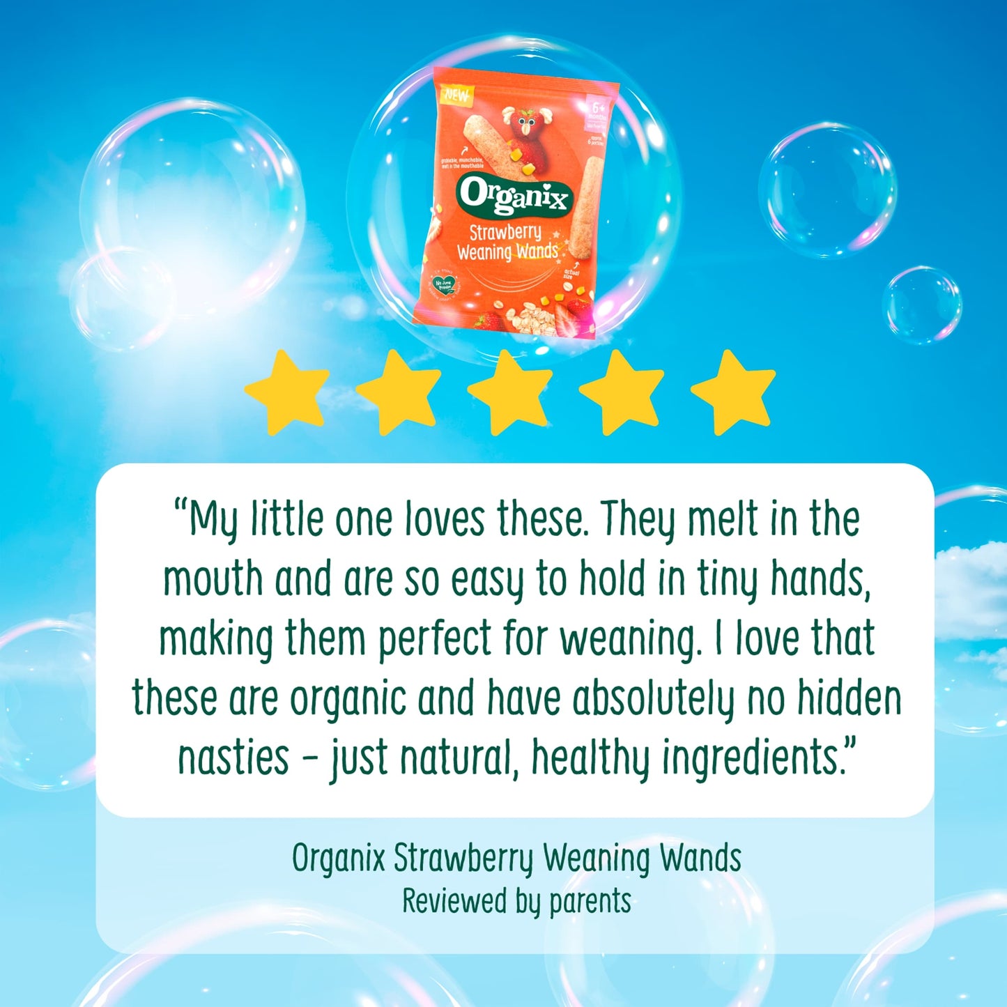 Organix Strawberry Weaning Wands 25G — image 5