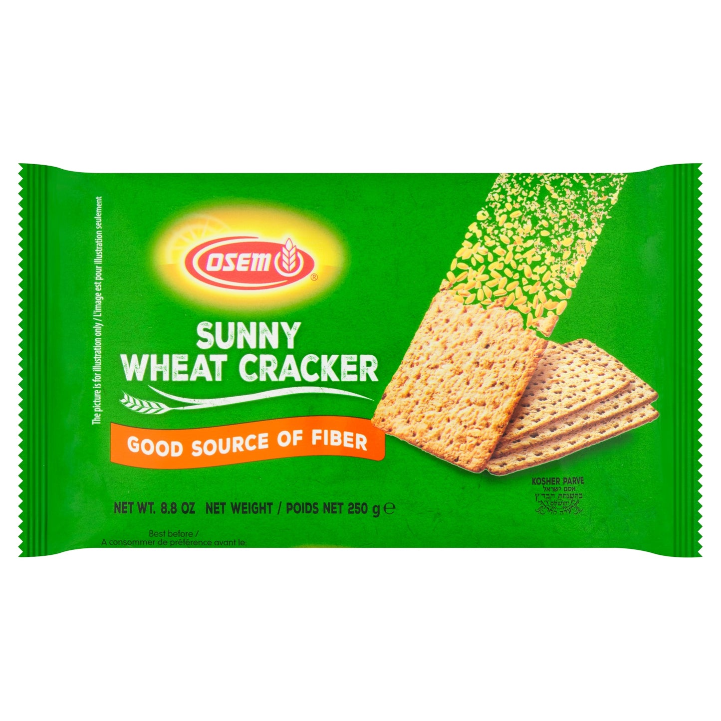 Osem Sunny Wheat Cracker Whole Wheat 250g — image 1