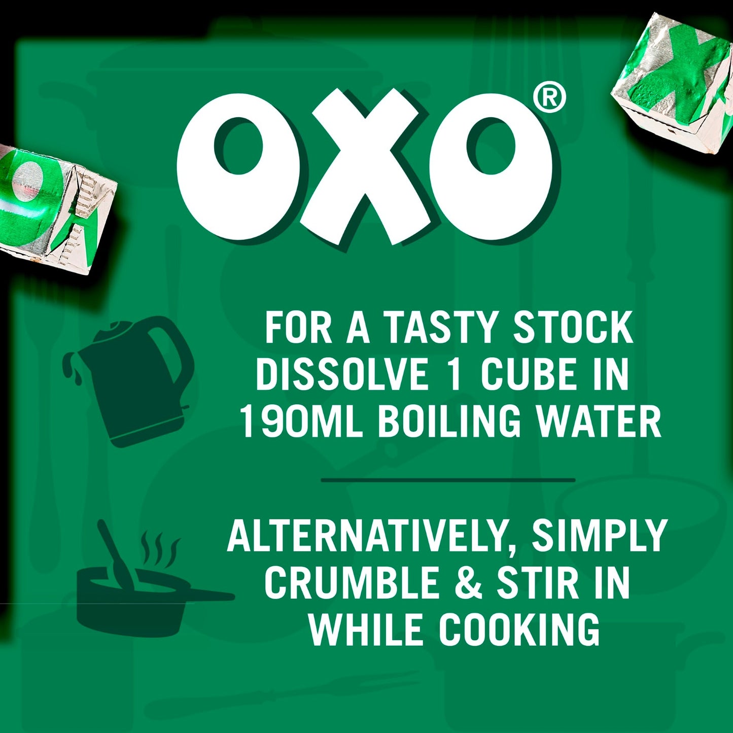 Oxo Reduced Salt Vegetable Stock Cubes 12 Pack 71G — image 3