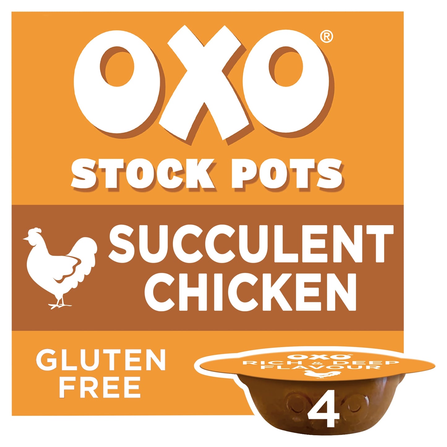 Oxo Stock Pots Succulent Chicken with Bay & Parsley 4 x 20g (80g) — image 1