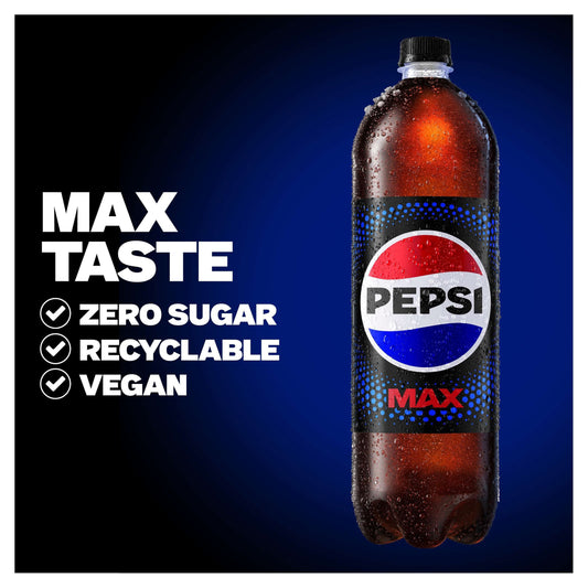 Pepsi Max No Sugar Cola Bottle 2L — image 2