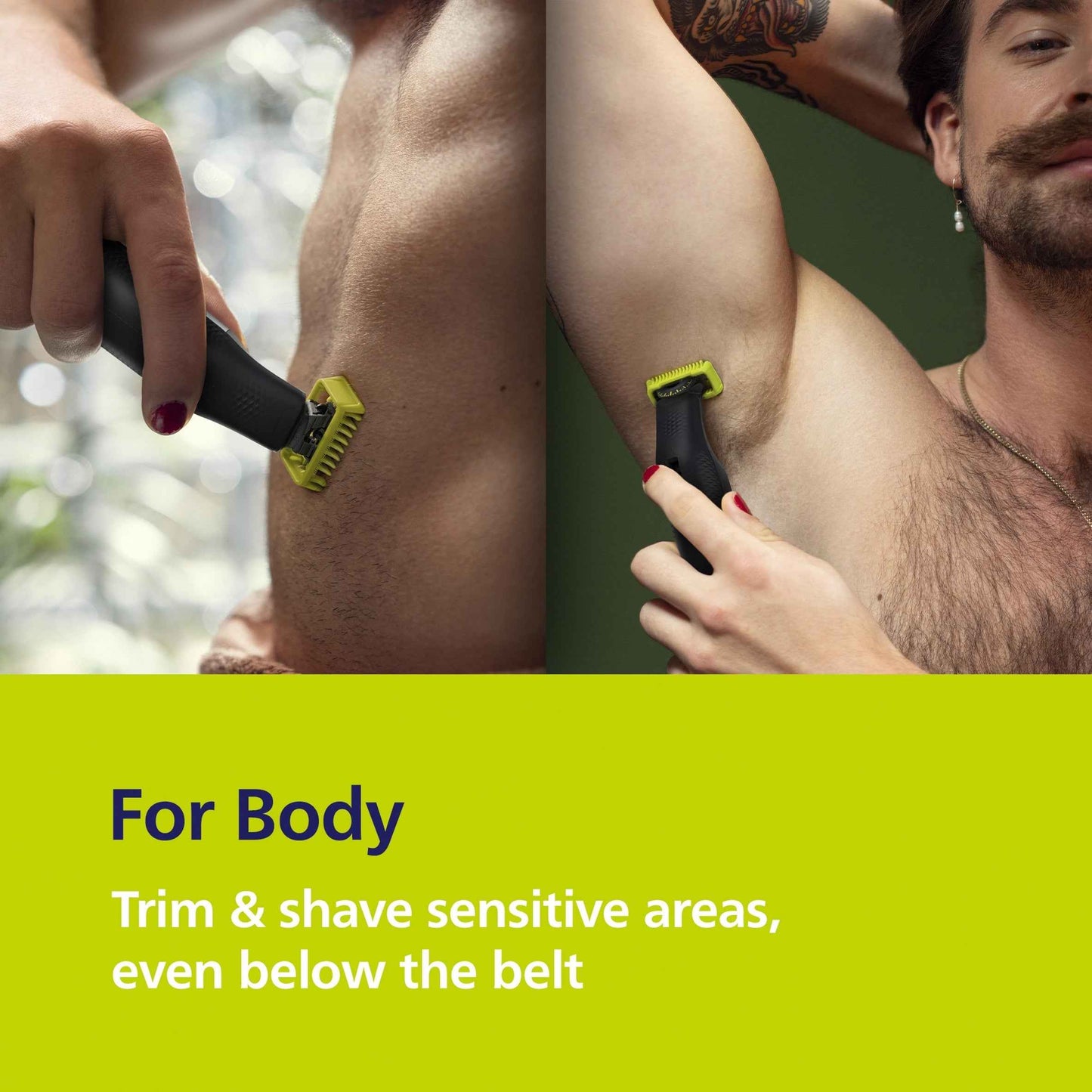PHILIPS Oneblade Pro 360 Beard Trimmer, Face & Body, 14-in-1,travel