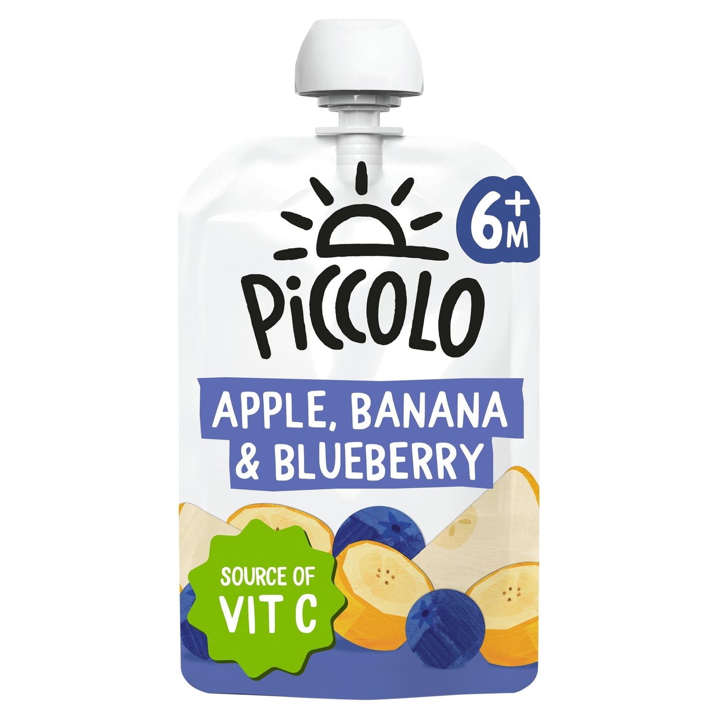 Piccolo Org Bana Bl/berry & Apl Baby Food 100g — image 1