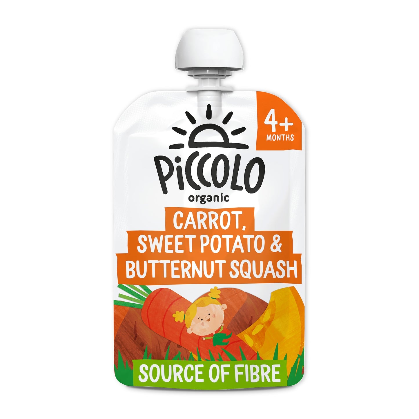 Piccolo Organic Baby Food - Carrot, Sweet Potato & Butternut Squash 100g — image 1