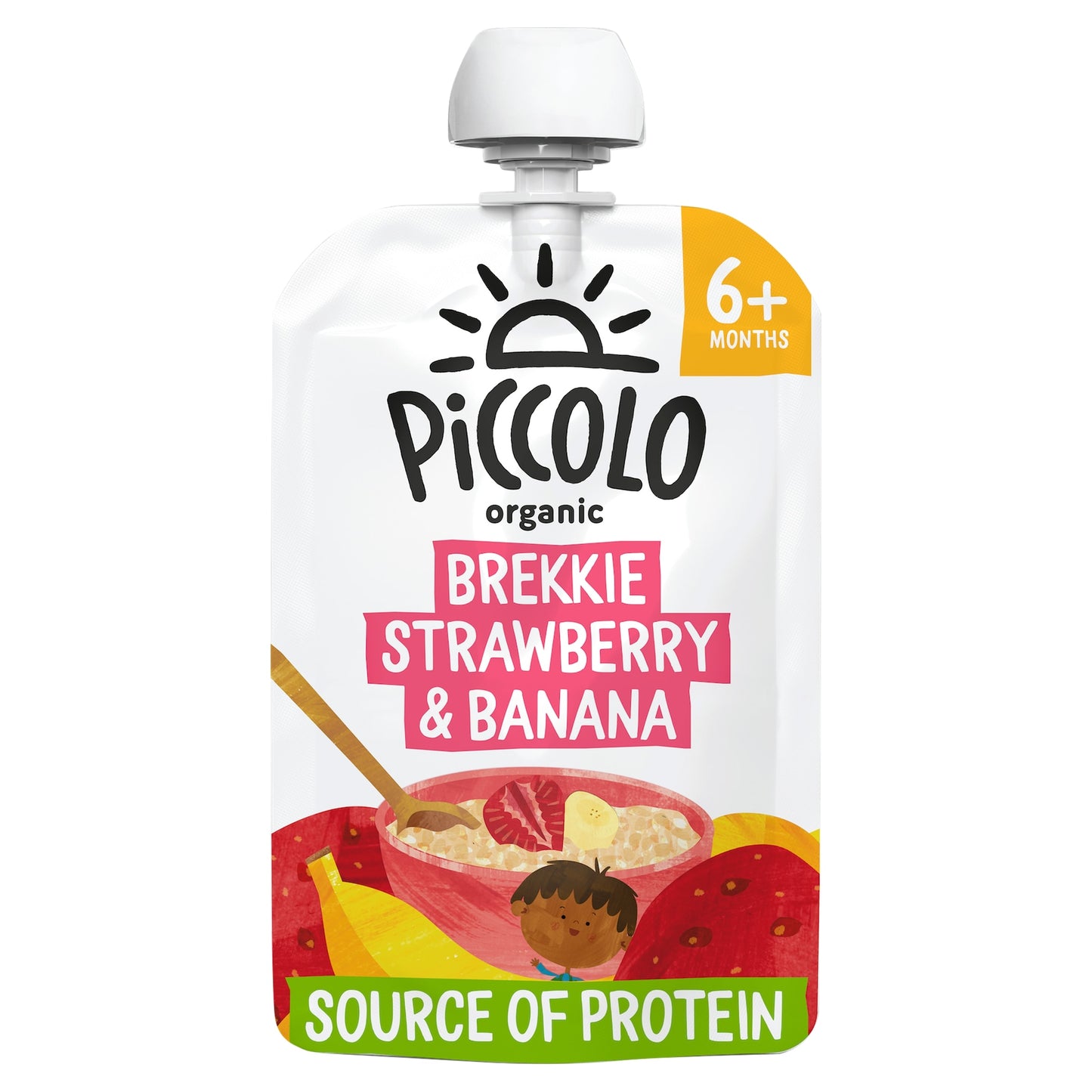 Piccolo Organic Brekkie Strawberry & Banana 100g — image 1