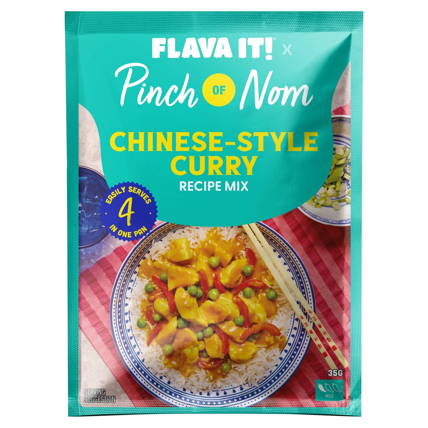 Pinch of Nom Chinese Style Curry Recipe Mix 35g — image 1