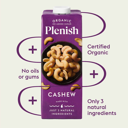 Plenish Organic Cashew Milk Dairy Alternative Long Life 1l
