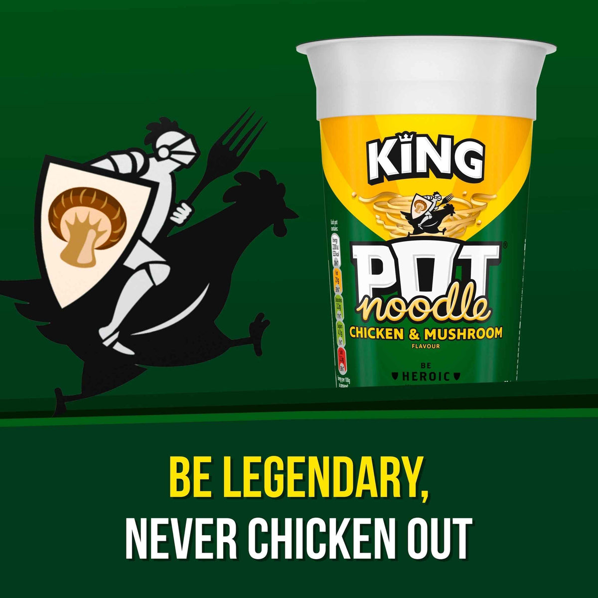 POT NOODLE Chicken & Mushroom Instant Noodles King Pot 114g extra photo