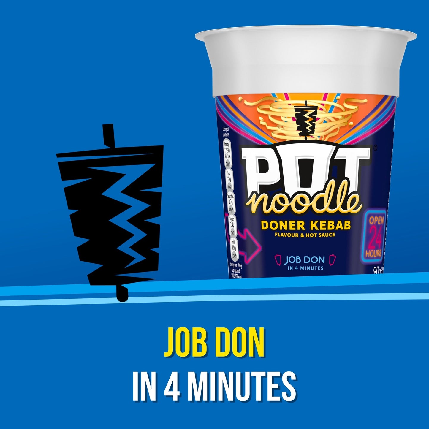 Pot Noodle Doner Kebab Instant Noodles 90g — image 4