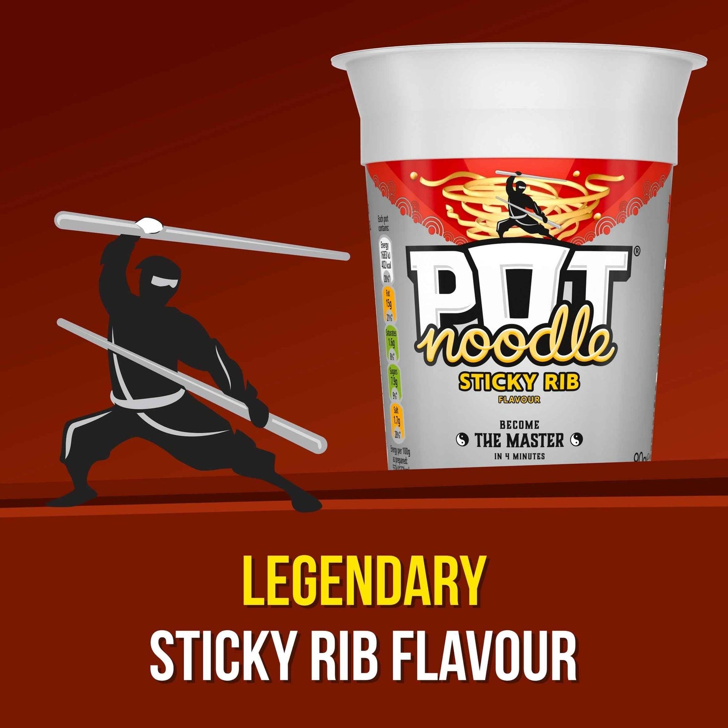 POT NOODLE Sticky Rib 90g