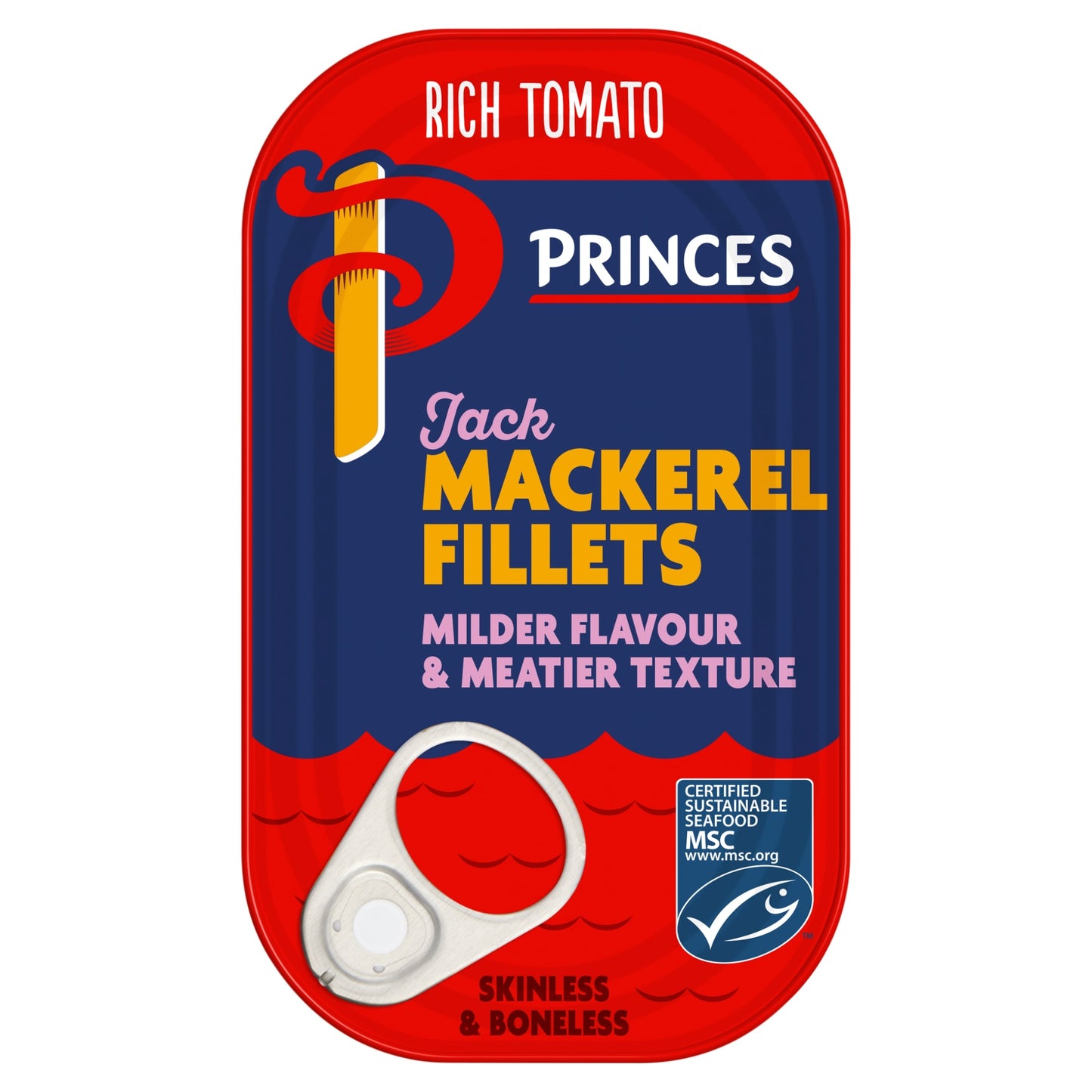 Princes Jack Mackerel Fillets in Tomato Sauce 125g — image 1