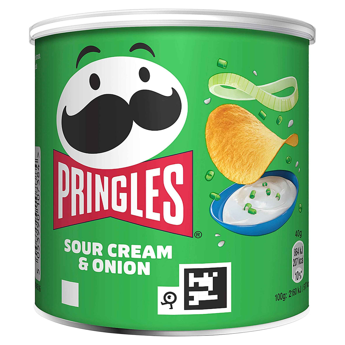 PRINGLES Sour Cream & Onion Snacking Crisps 40g