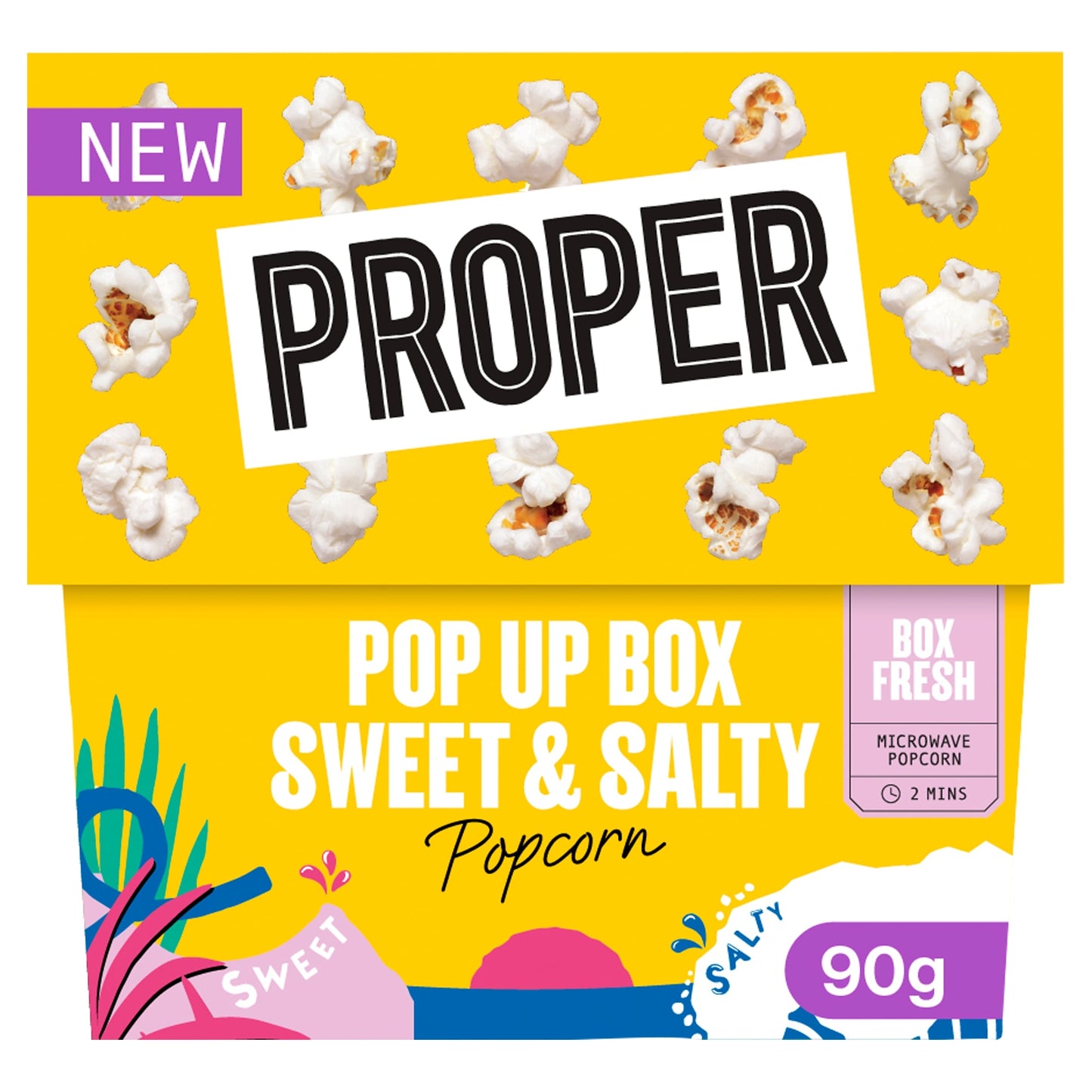 Proper Popcorn Sweet & Salty Microwave Pop Box 90g — image 1