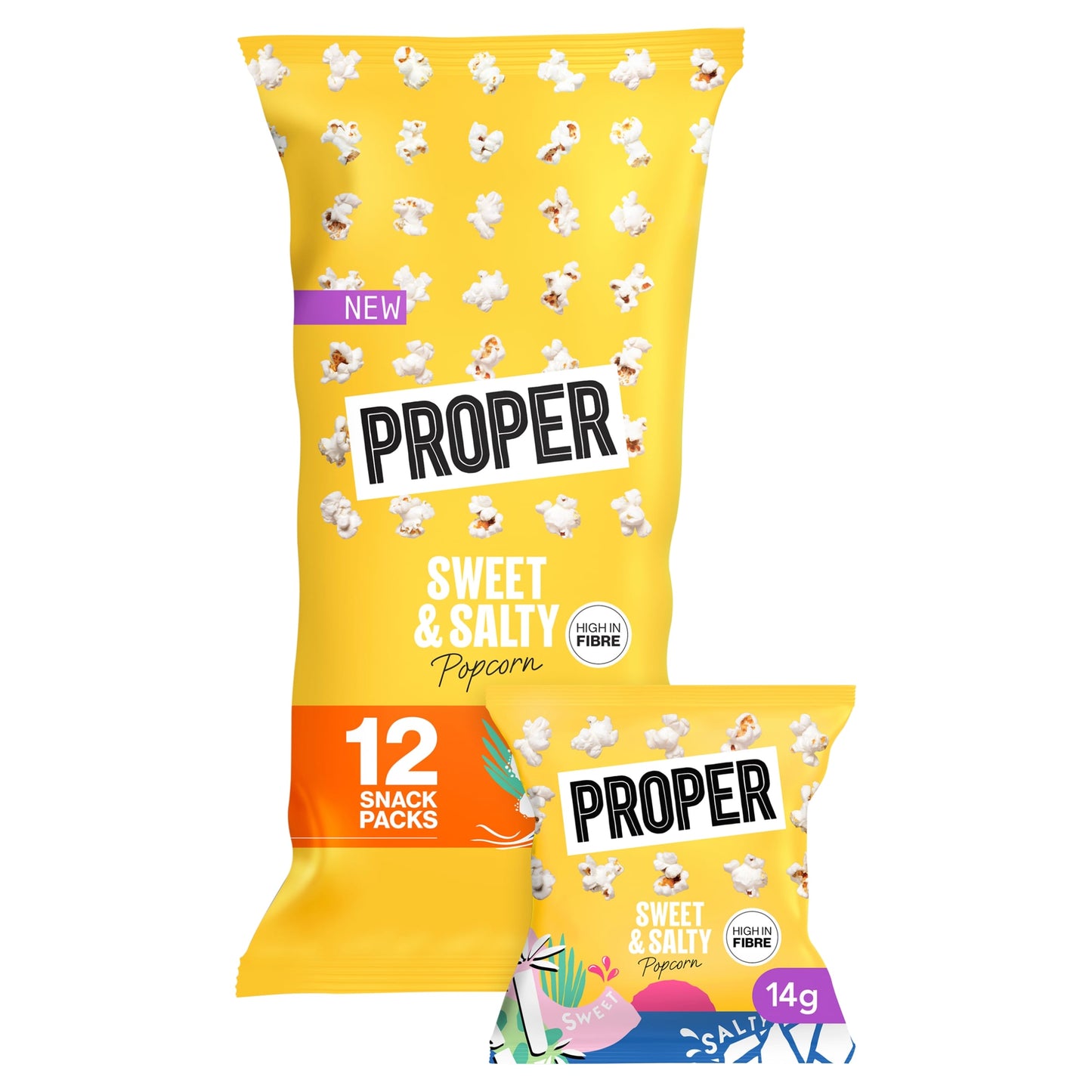 PROPER Sweet & Salty Popcorn 12 x 14g — image 1