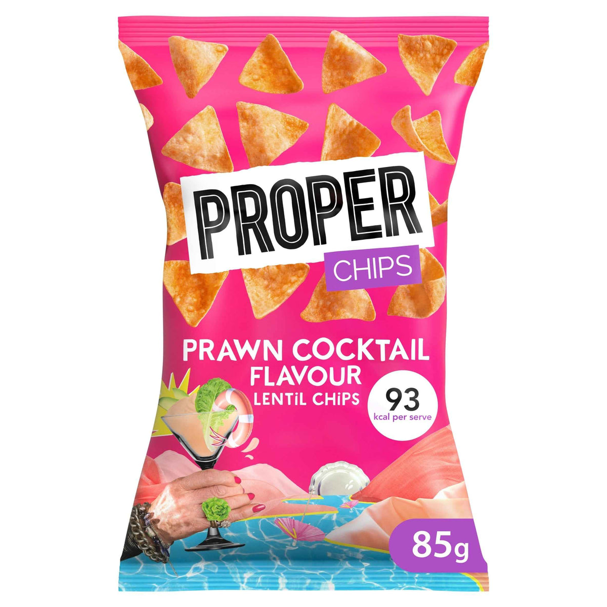 PROPERchips Prawn Cocktail Lentil Chips 85g