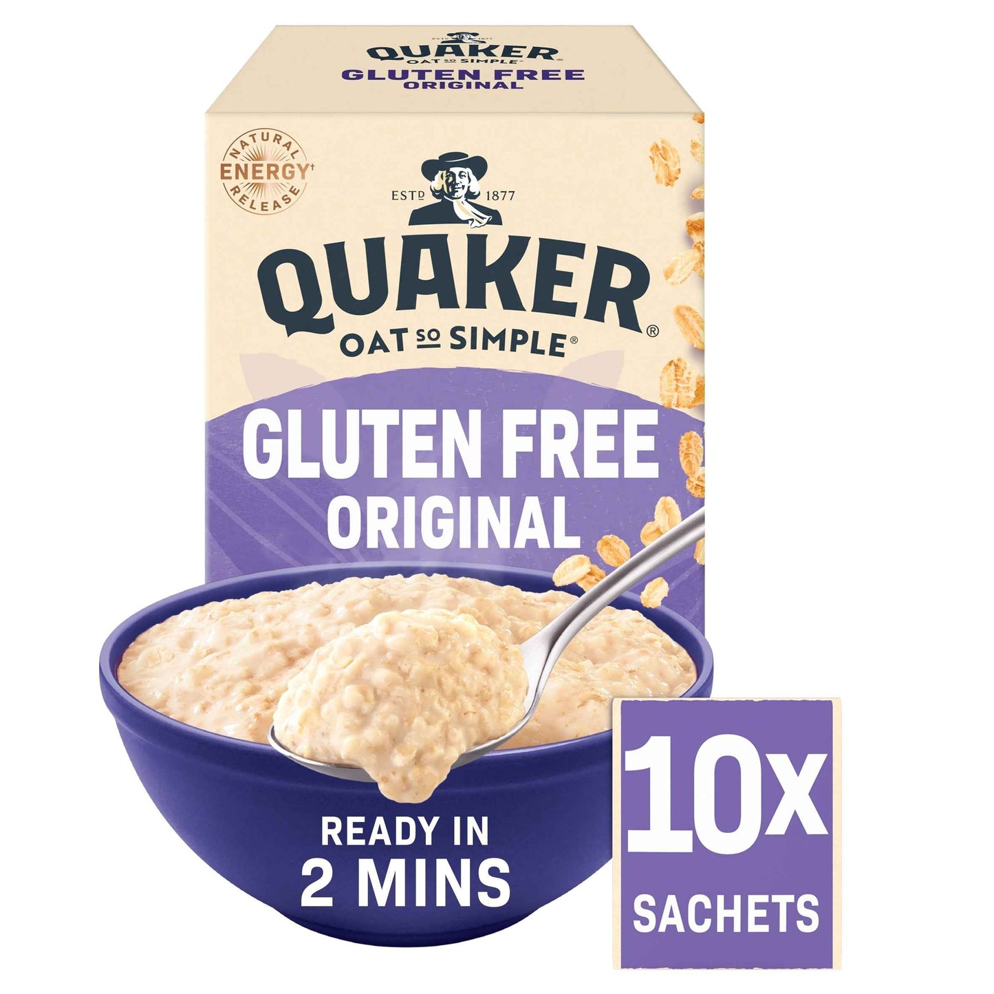 QUAKER Oat So Simple Gluten Free Original Sachets 10 Sachets 350g