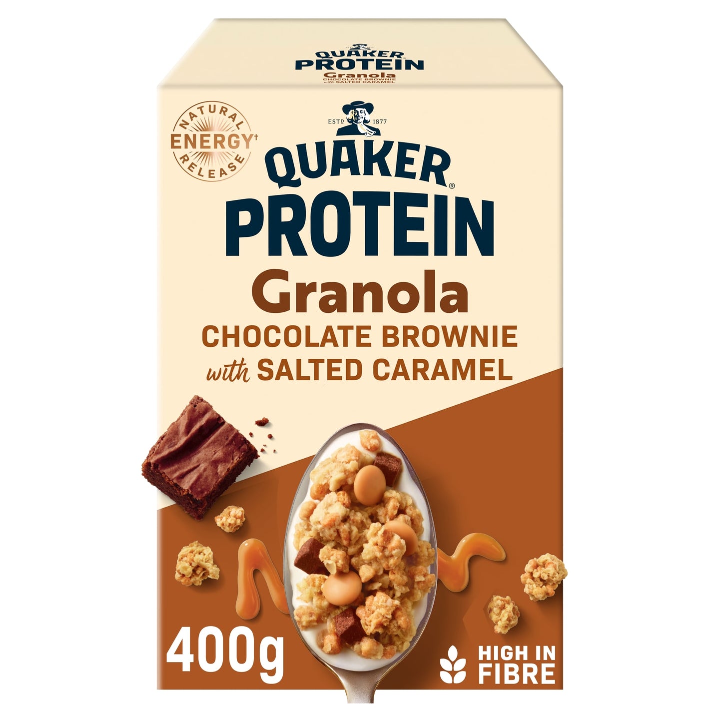Quaker Protein Oat Granola Salted Caramel 400G — image 1
