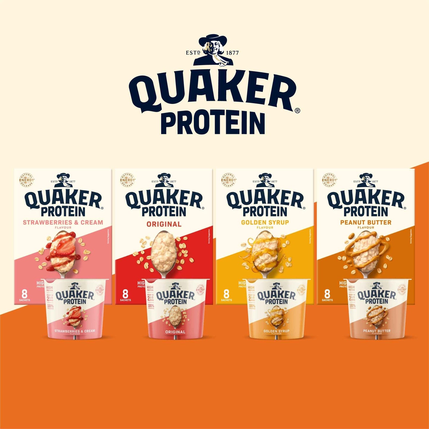 QUAKER Protein Oat So Simple Golden Syrup Porridge Pot 63g gallery
