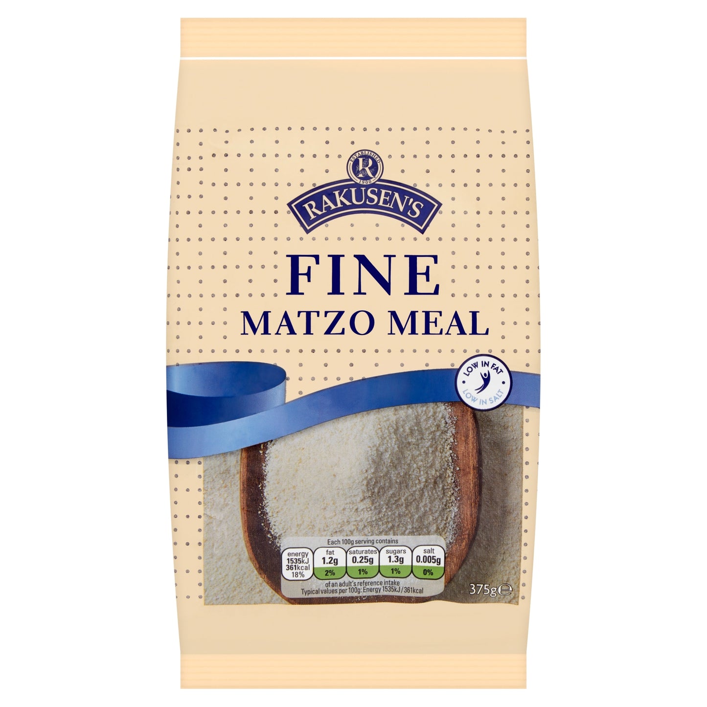 Rakusens Fine Matzo Meal 375G — image 1