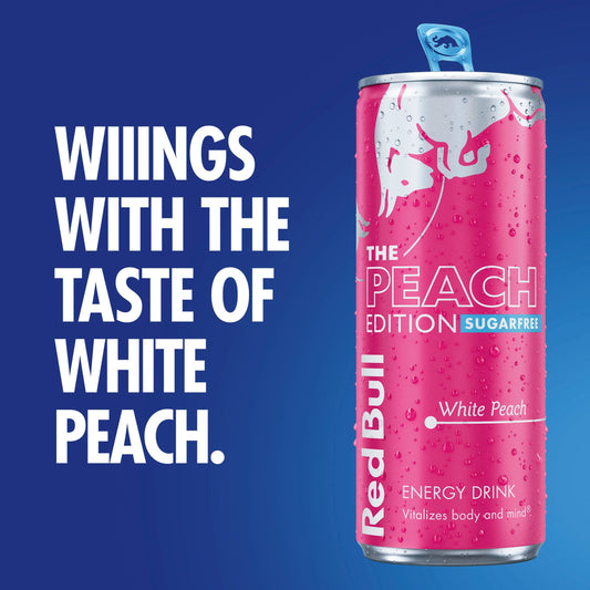Red Bull Sugar Free Summer White Peach Edition Energy Drink 473ml — image 2