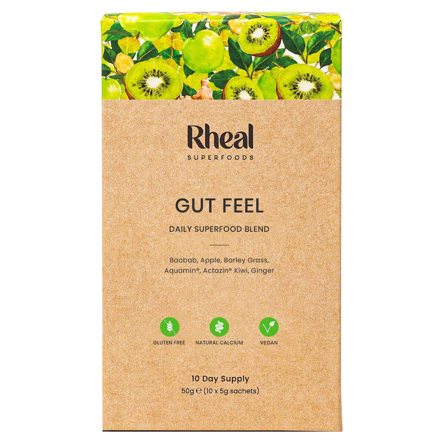 RHEAL SUPERFOODS Gut Feel 10x5g