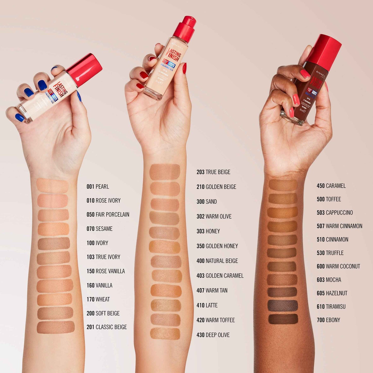 RIMMEL Lasting Finish Foundation 500 Toffee 30ml