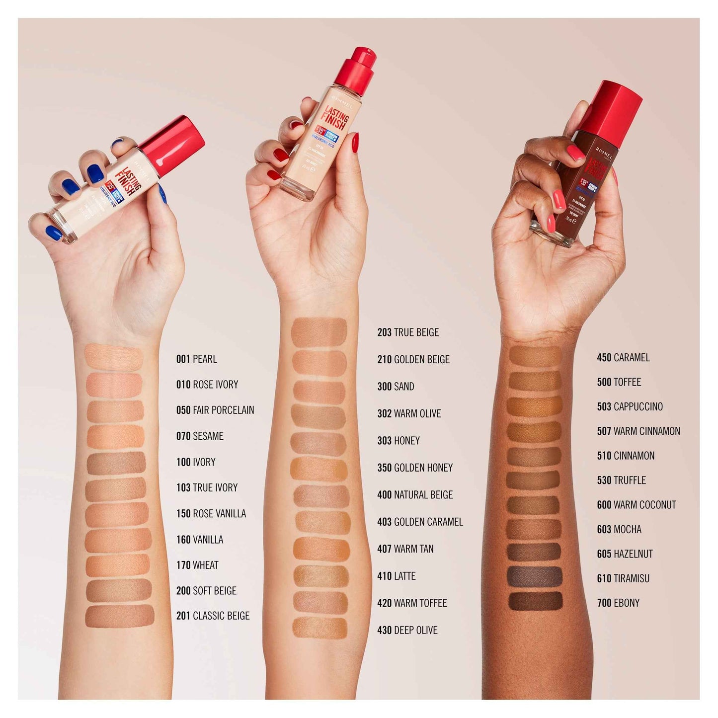 RIMMEL Lasting Finish Foundation 605 Hazelnut 30ml