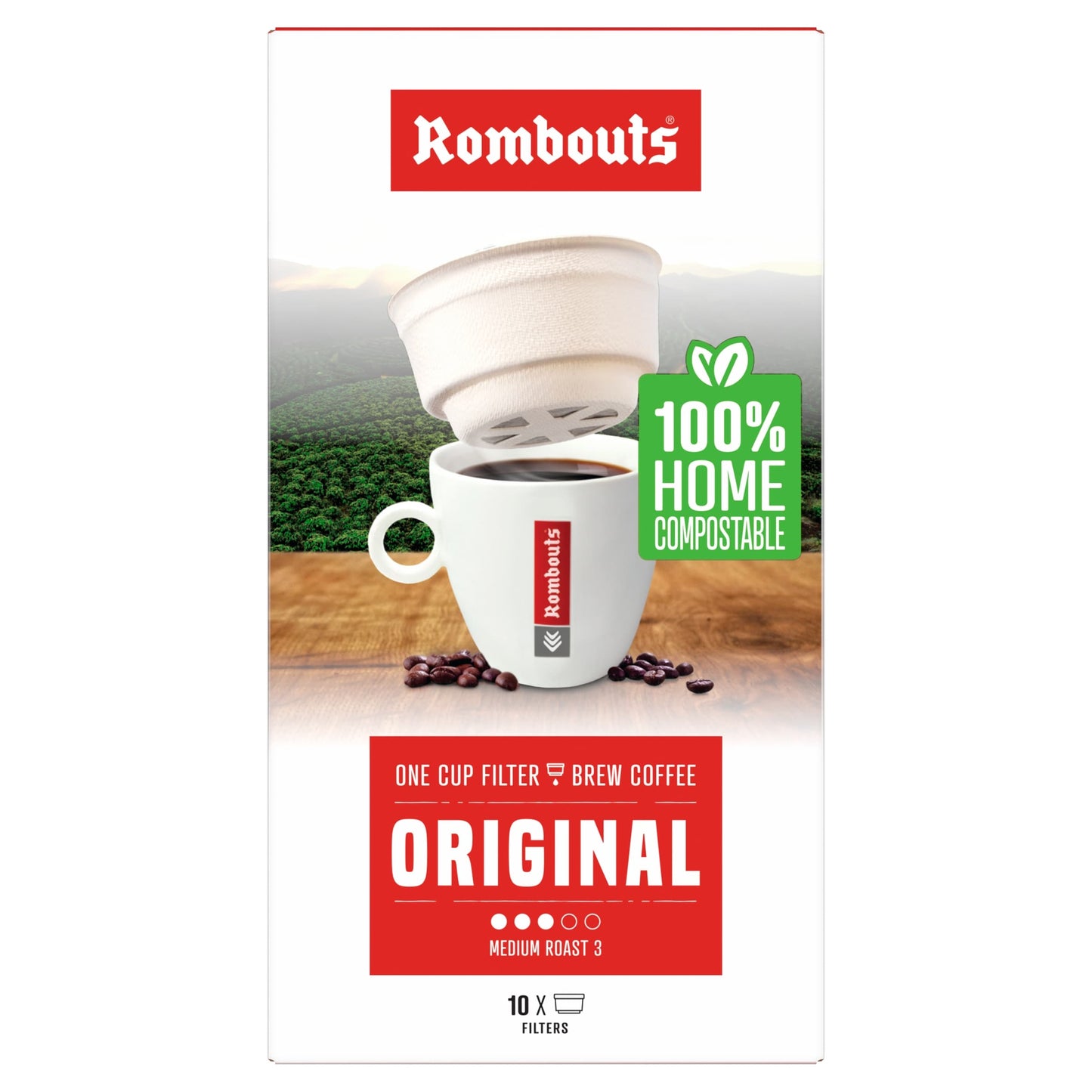 Rombouts Original One Cup Filter Coffee X10 70G — image 1