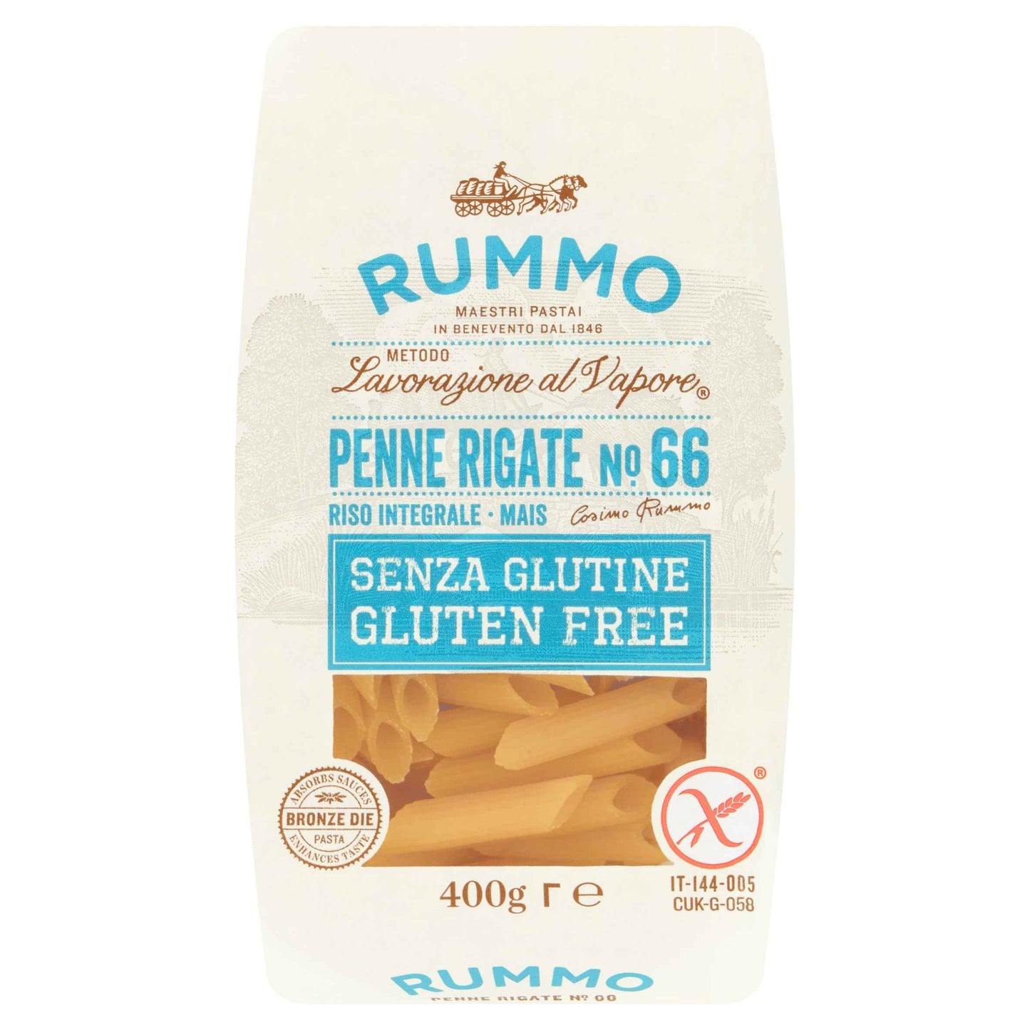 RUMMO Gluten Free Penne Rigate No. 66 400g