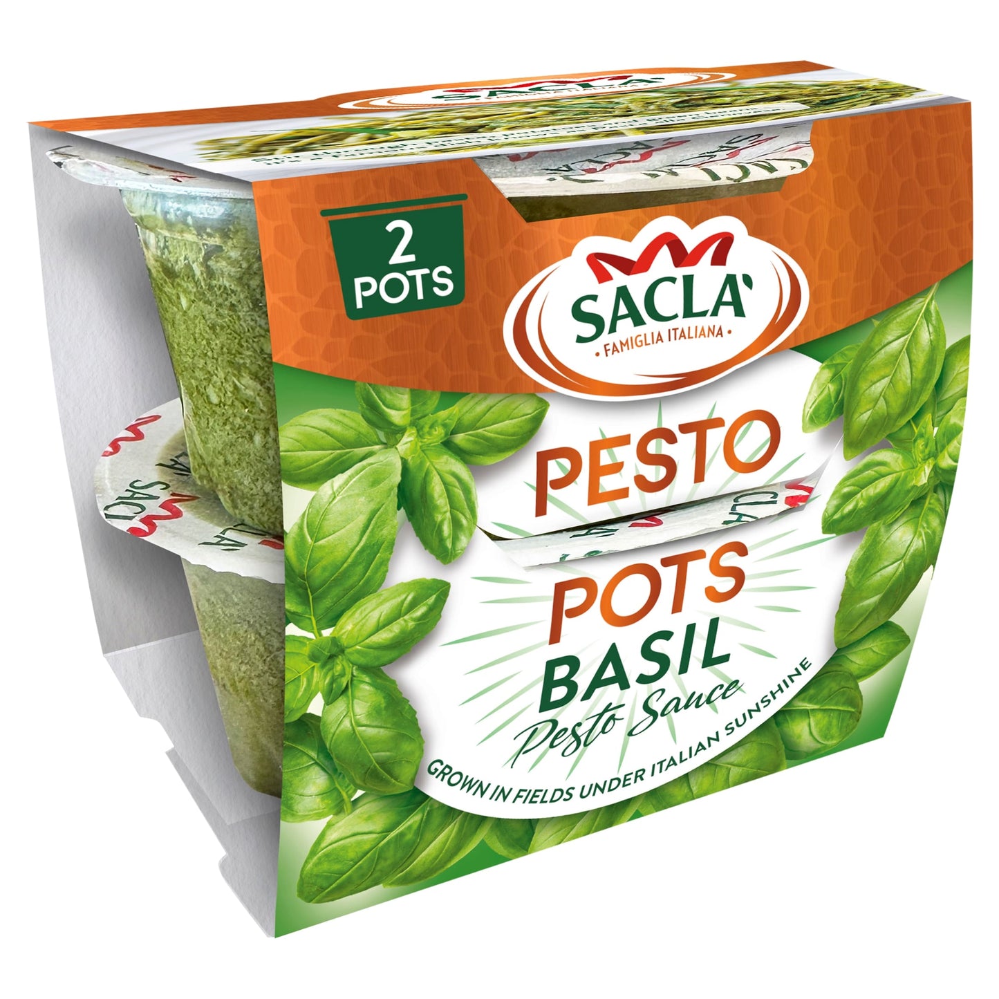 Sacla Basil Pesto Pots 90g — image 1