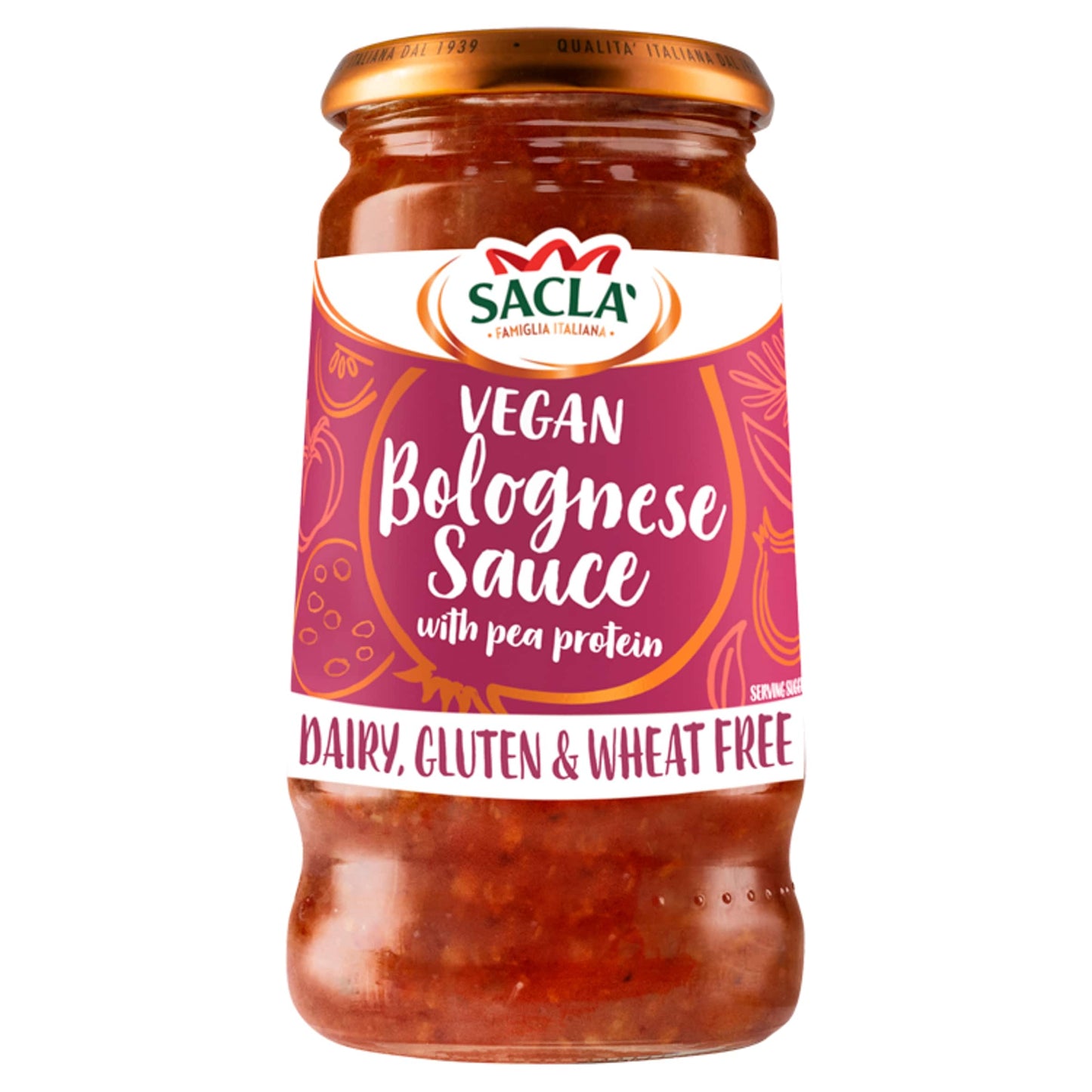 Sacla Bolognese Pasta Sauce With Pea Protein 350G — image 1