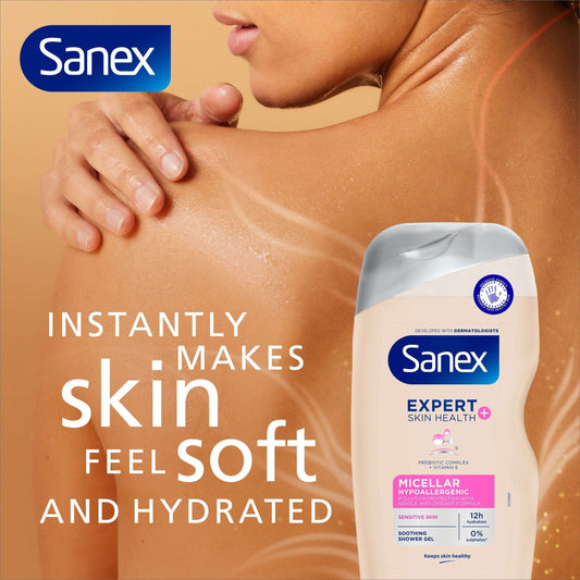 Sanex Expert Skin Health+ Purifying Micellar Shower Gel Body Wash 450ml — image 2