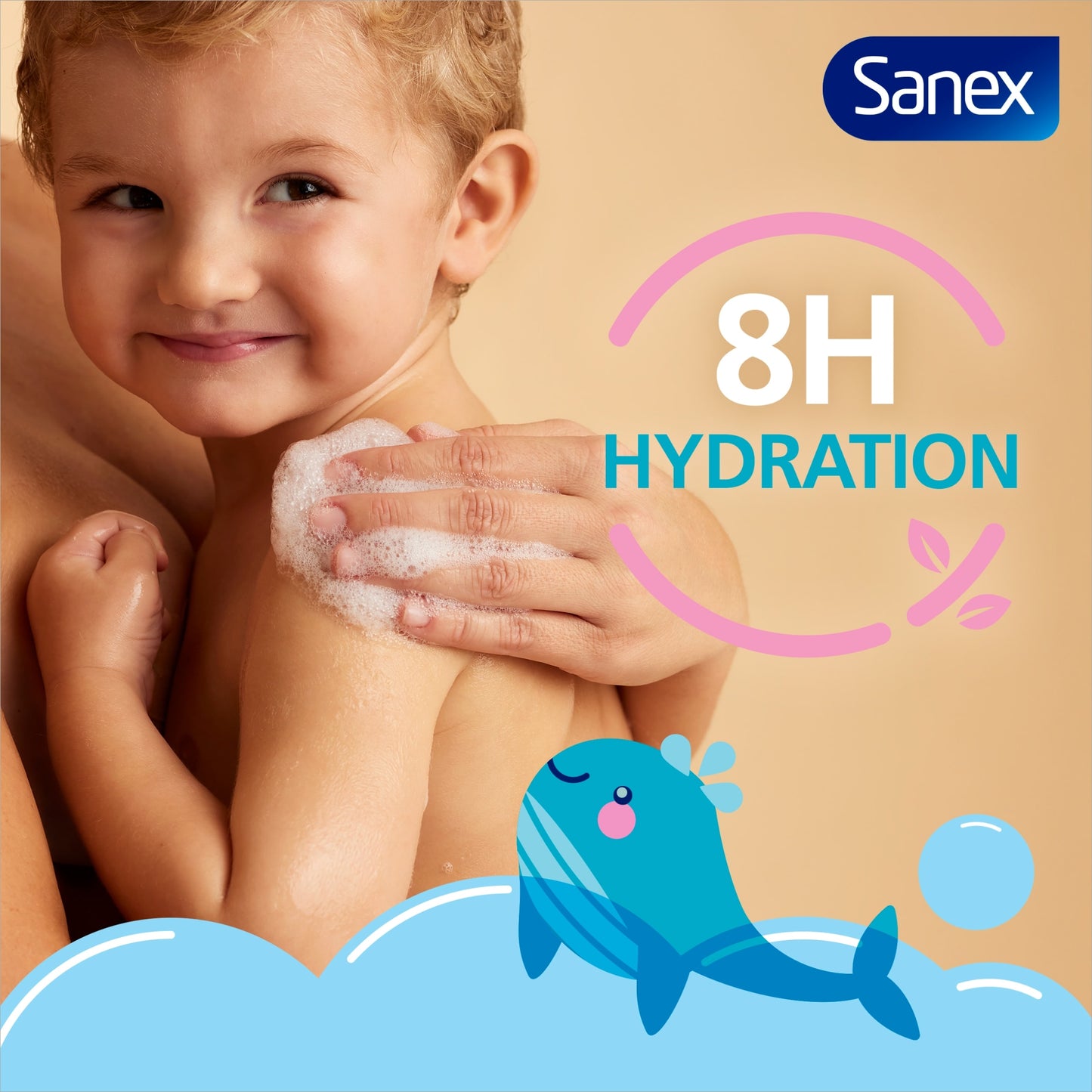 Sanex Zero% Baby Hypoallergenic Fragrance Free Bath Wash & Shampoo 450ml — image 5