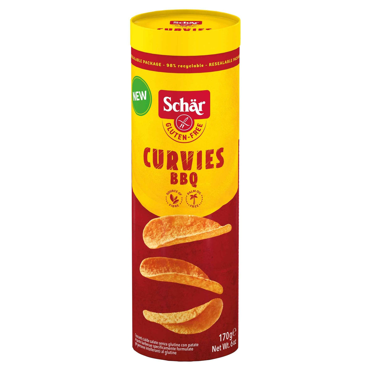SCHAR Gluten Free Curvies Bbq Potato Snack 170g