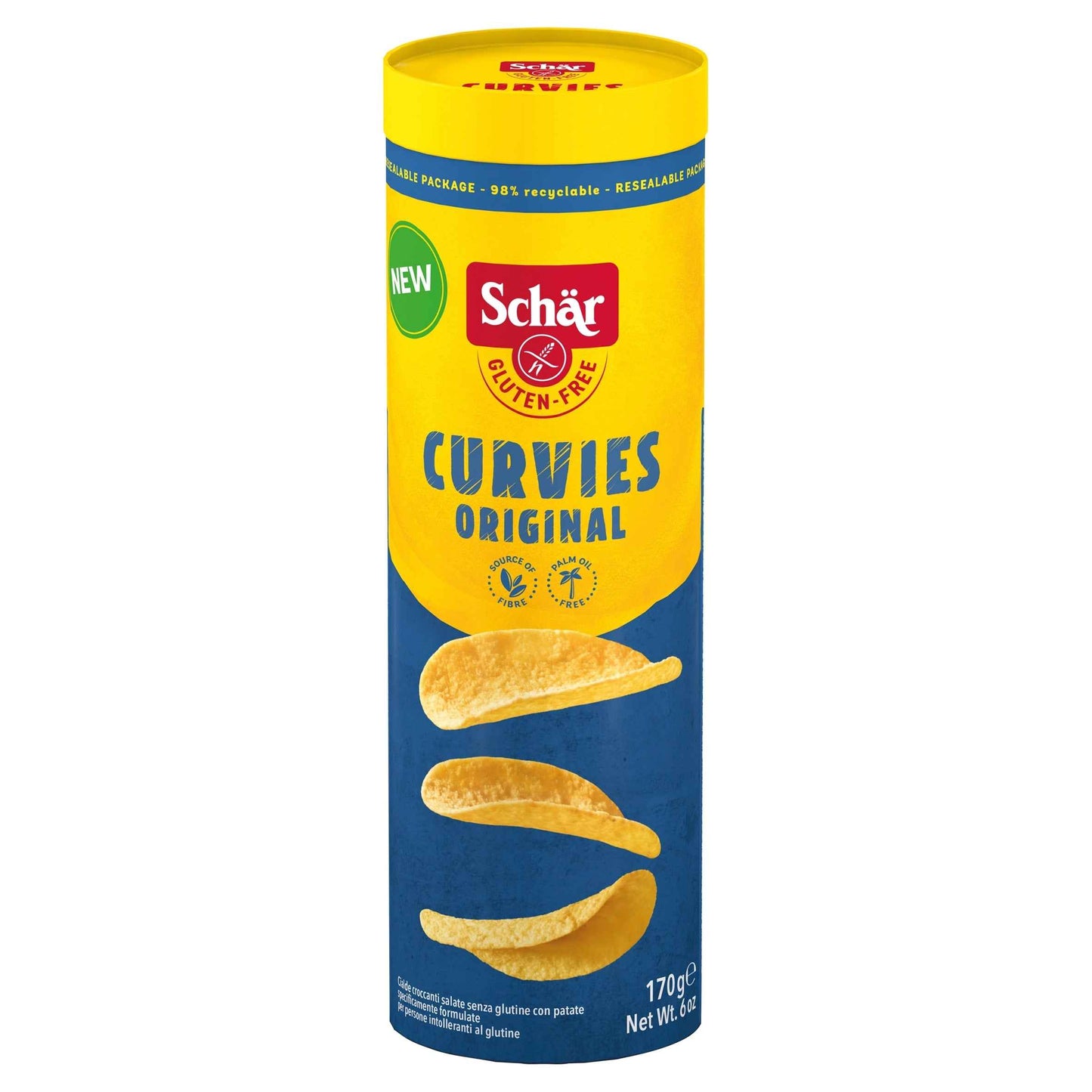 SCHAR Gluten Free Curvies Potato Snack - Original 170g