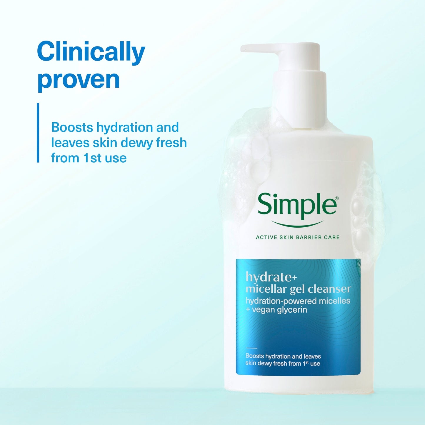 Simple Hydrate+ Micellar Gel Cleanser 240ml — image 4