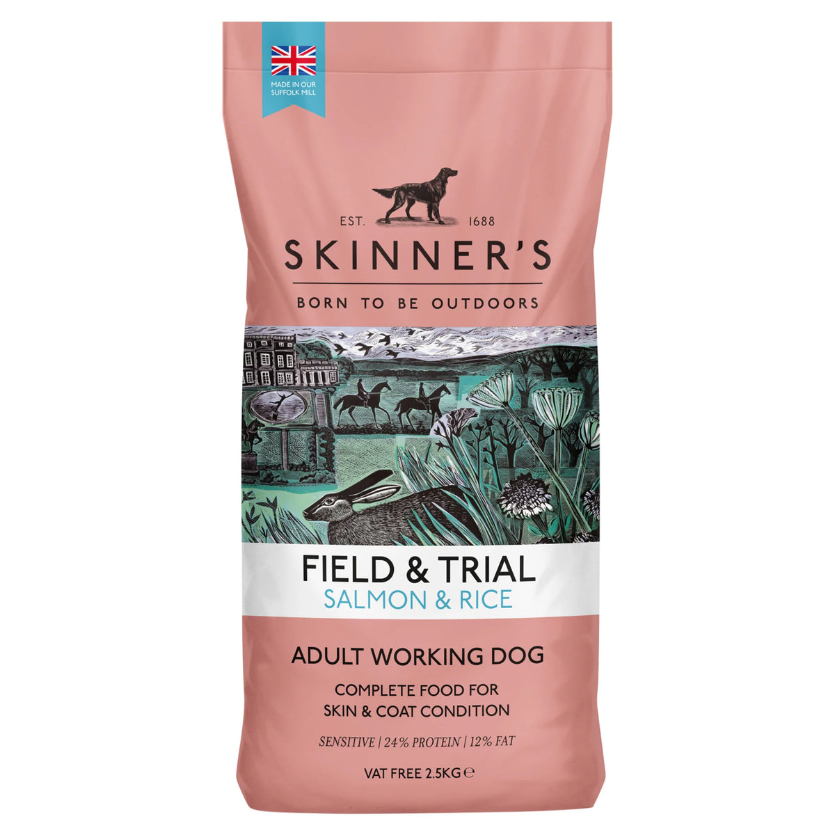 Skinner's Field & Trial Salmon and Rice Adult Dog Food 2.5kg — image 1