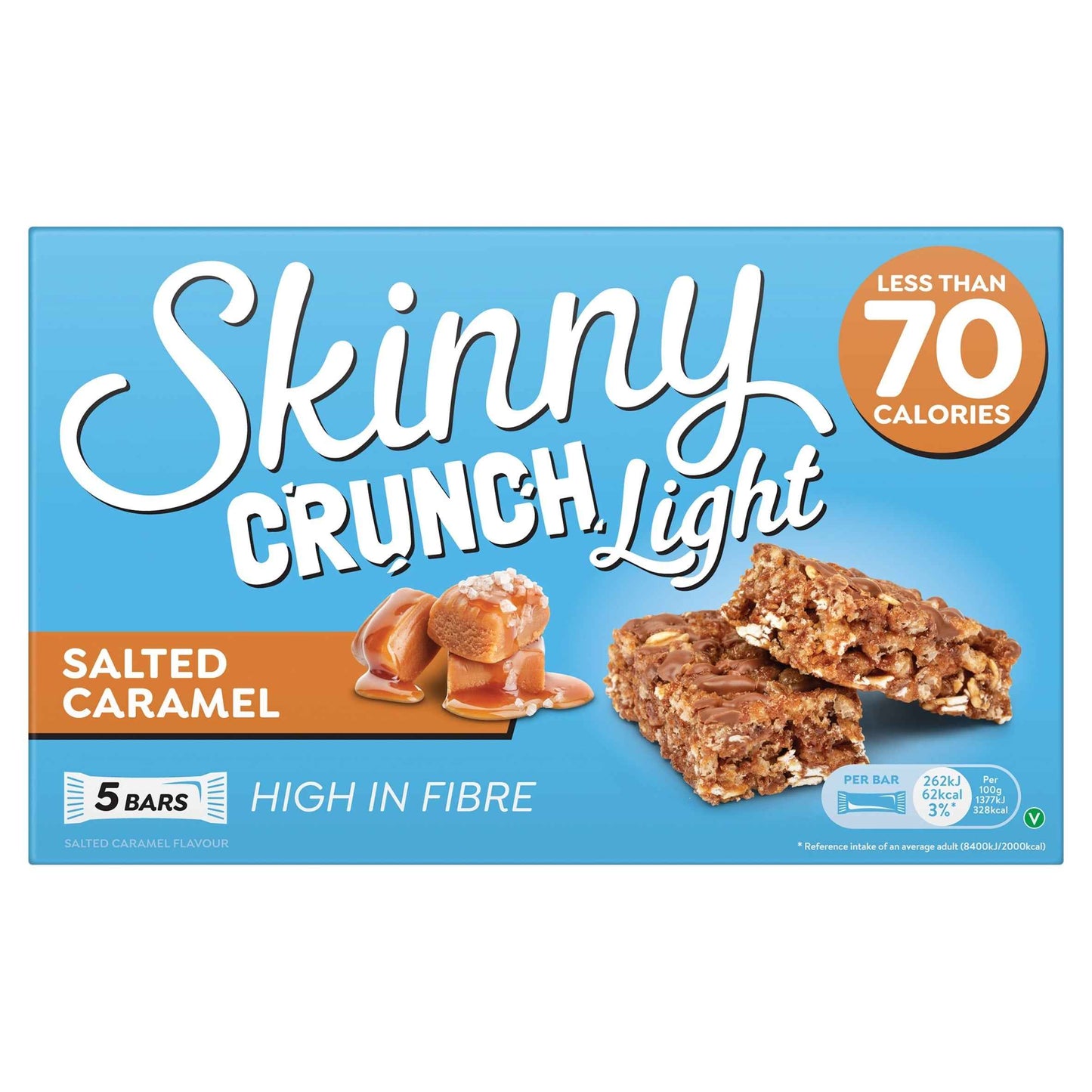 SKINNY Crunch Light Salted Caramel 5x19g
