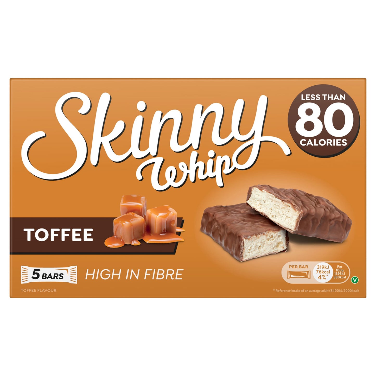 Skinny Whip Toffee Bars 5X20g — image 1