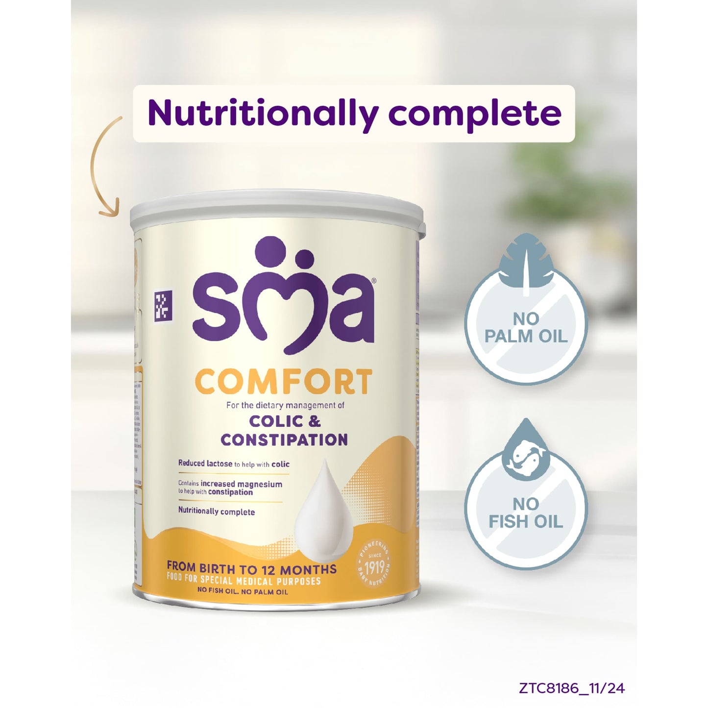 SMA Comfort Infant Baby Milk Formula Powder from Birth 800g — image 5