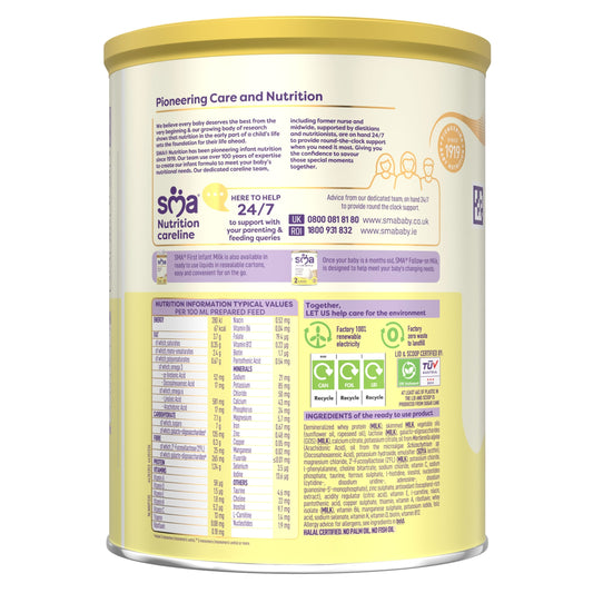 SMA First Infant Baby Milk Powder Formula From Birth 800g — image 2