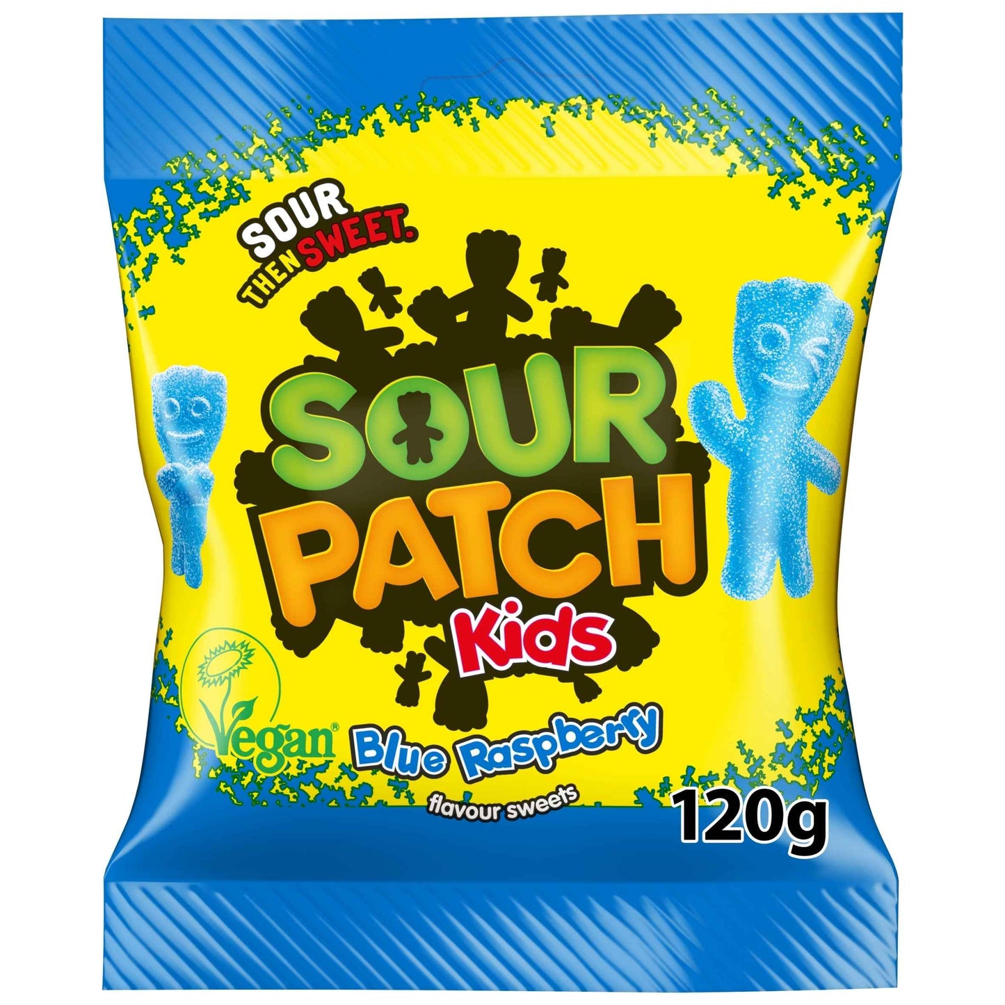 SOUR PATCH Kids Blue Raspberry Flavour Sweets 120g