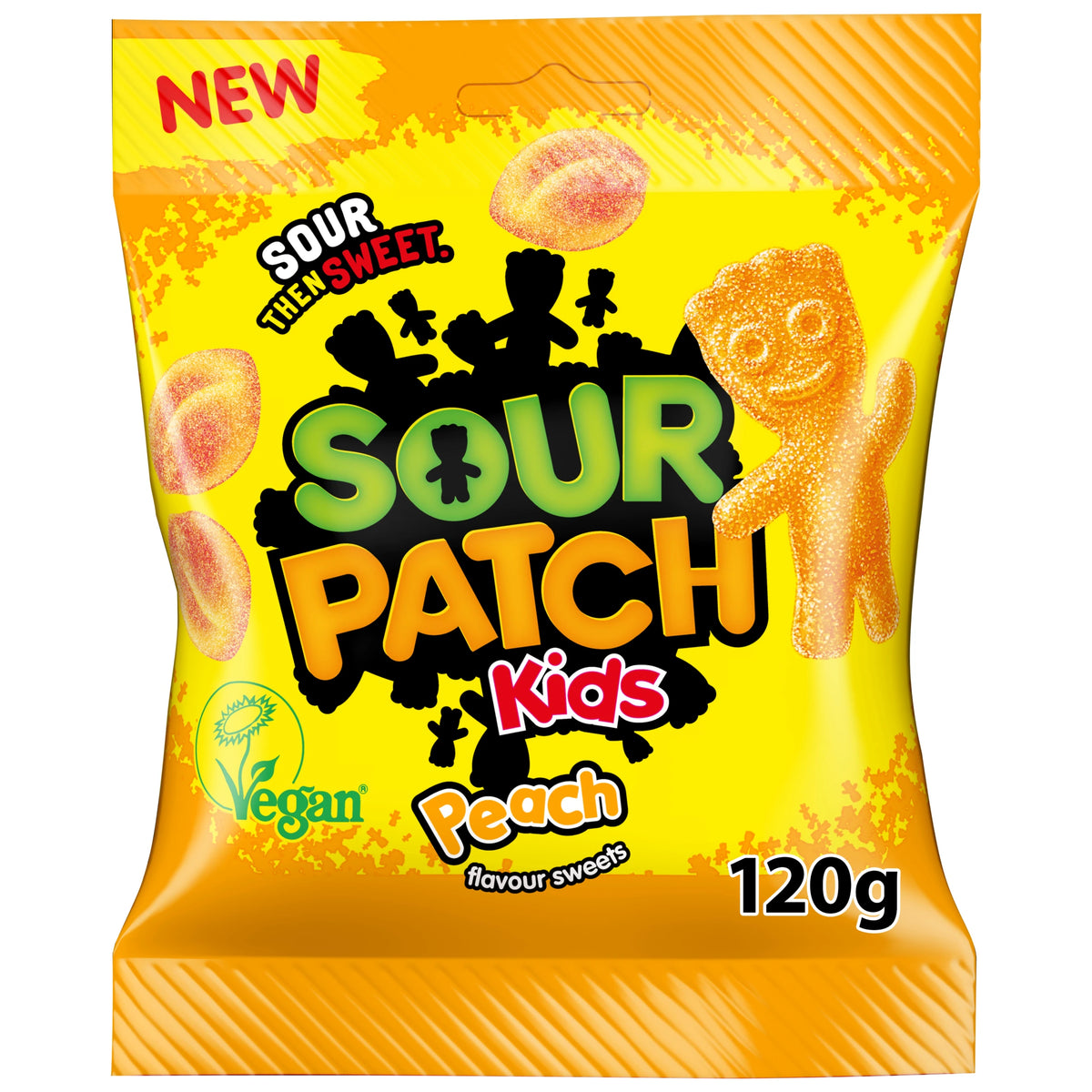 Sour Patch Kids Peach Flavour Sweets 120g — image 1