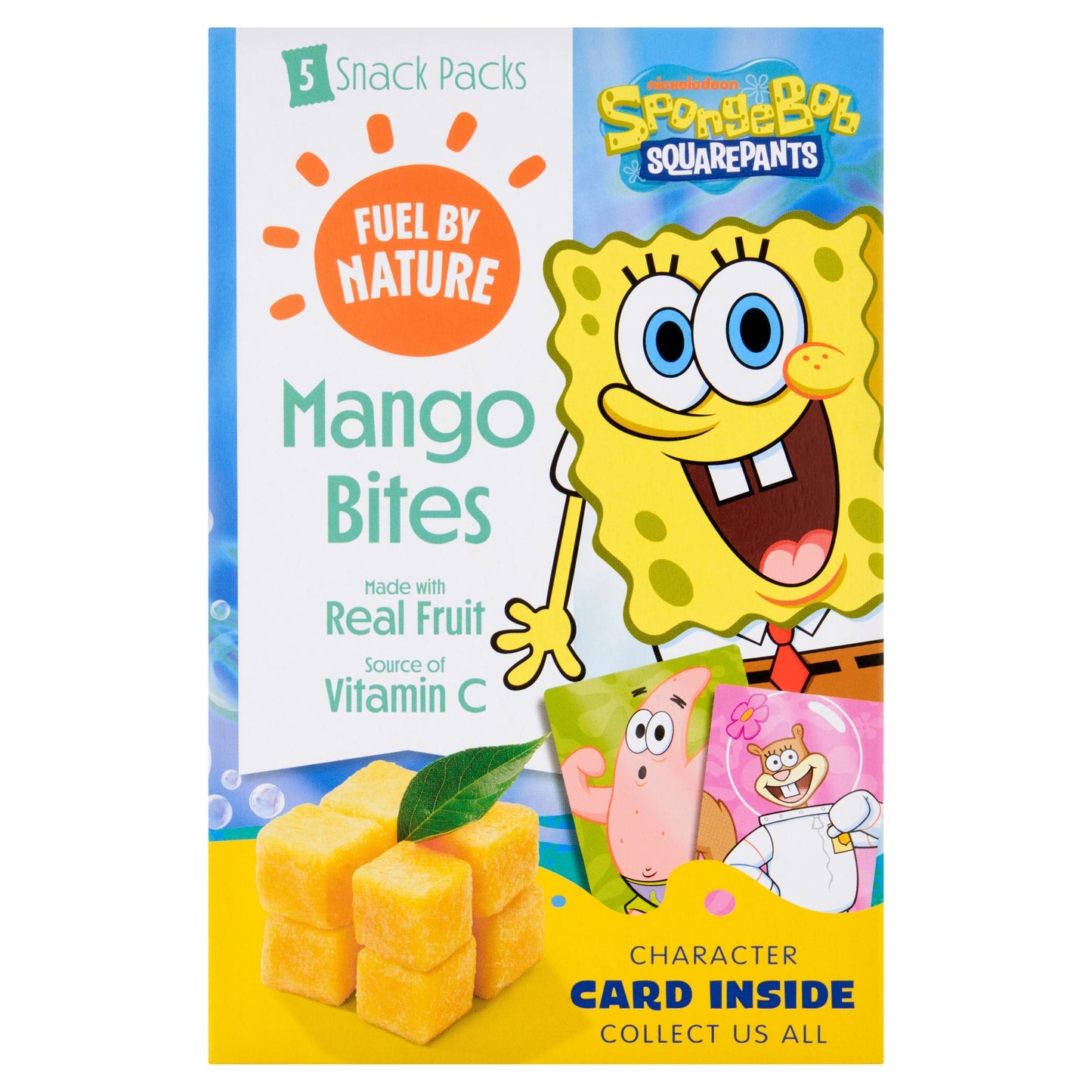 SpongeBob Fuel By Nature Mango Bites Made with Real Fruit 5x20G — image 1