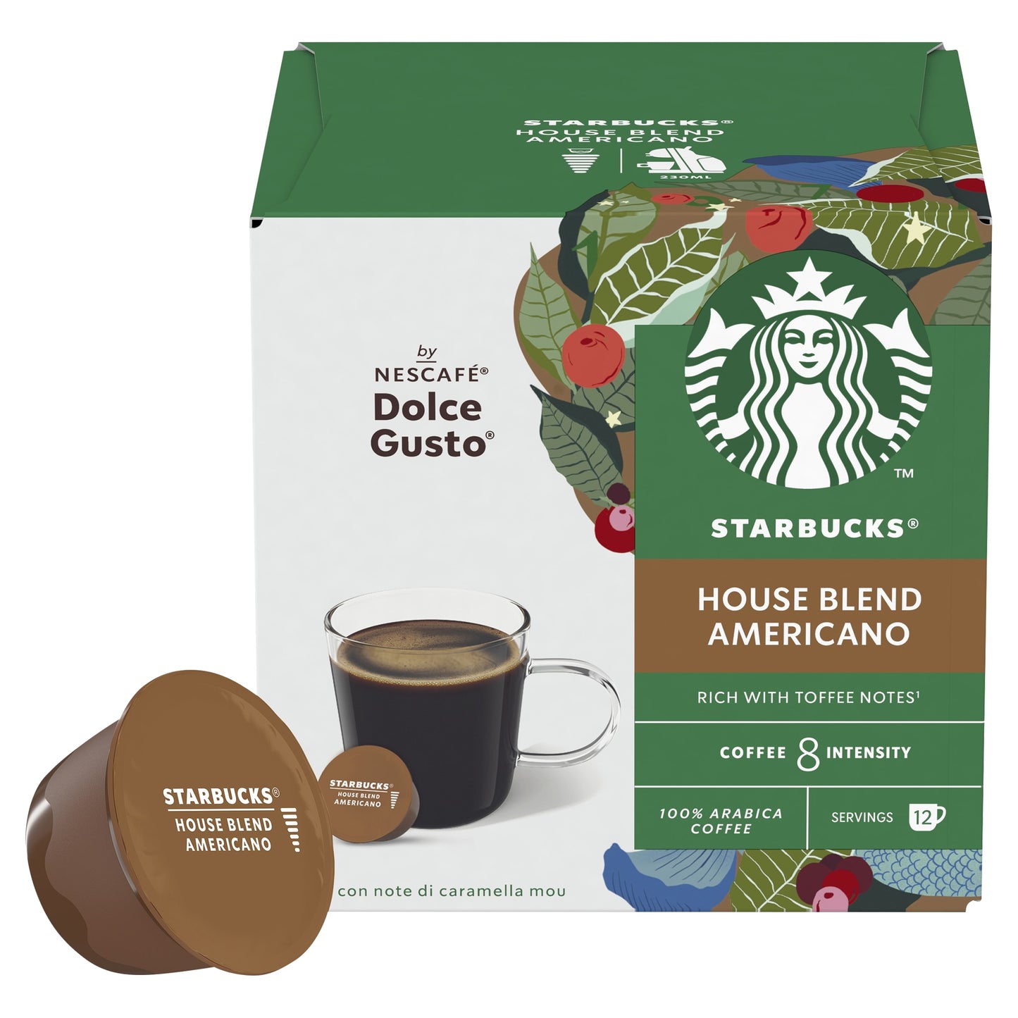 Starbucks by Nescafe Dolce Gusto House Blend Medium Roast Coffee Pods x12 102g — image 5